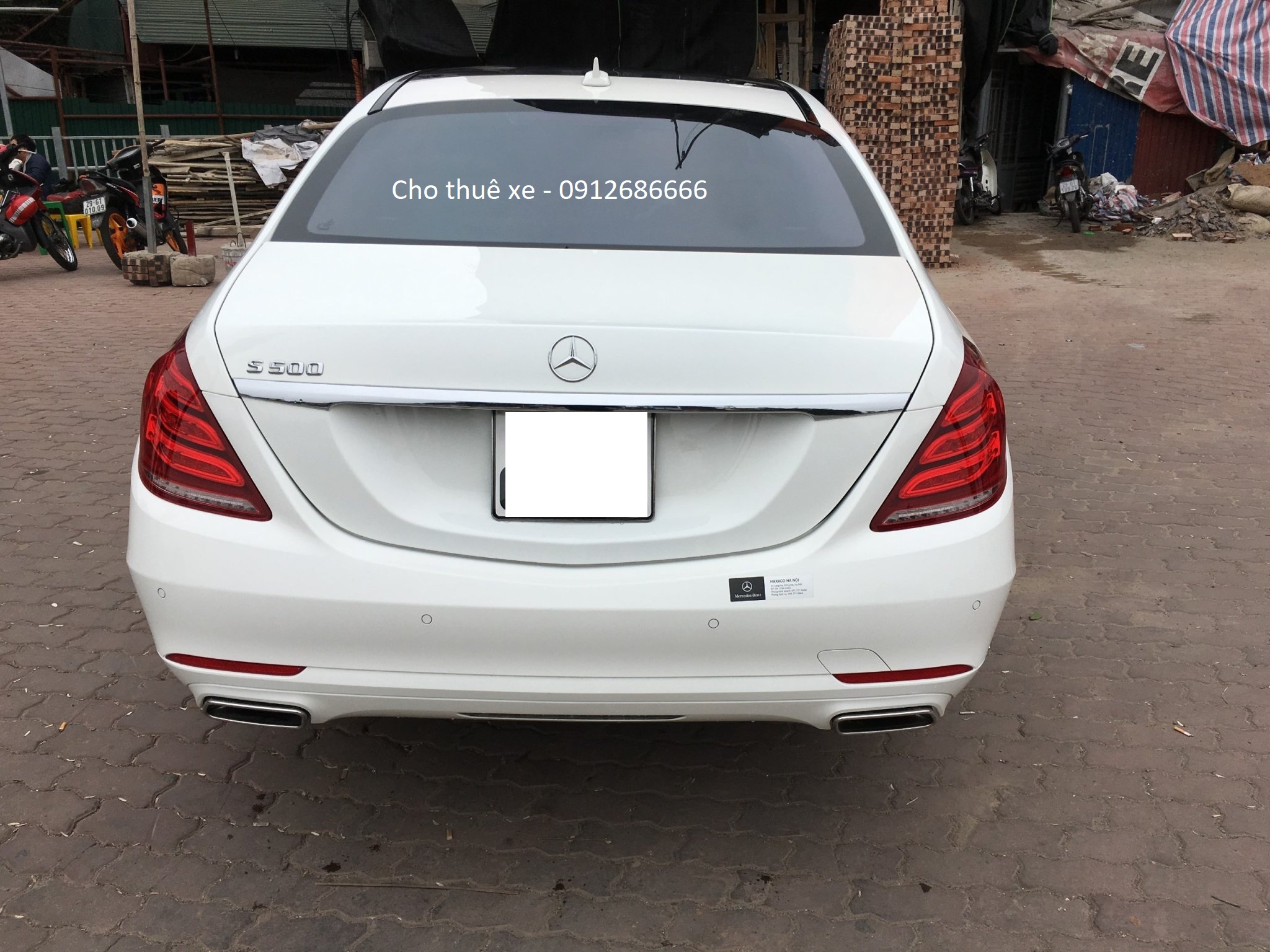 Cho Thuê Xe Cưới Mercedes S500 Màu Trắng Xe Phương Đông 0912686666